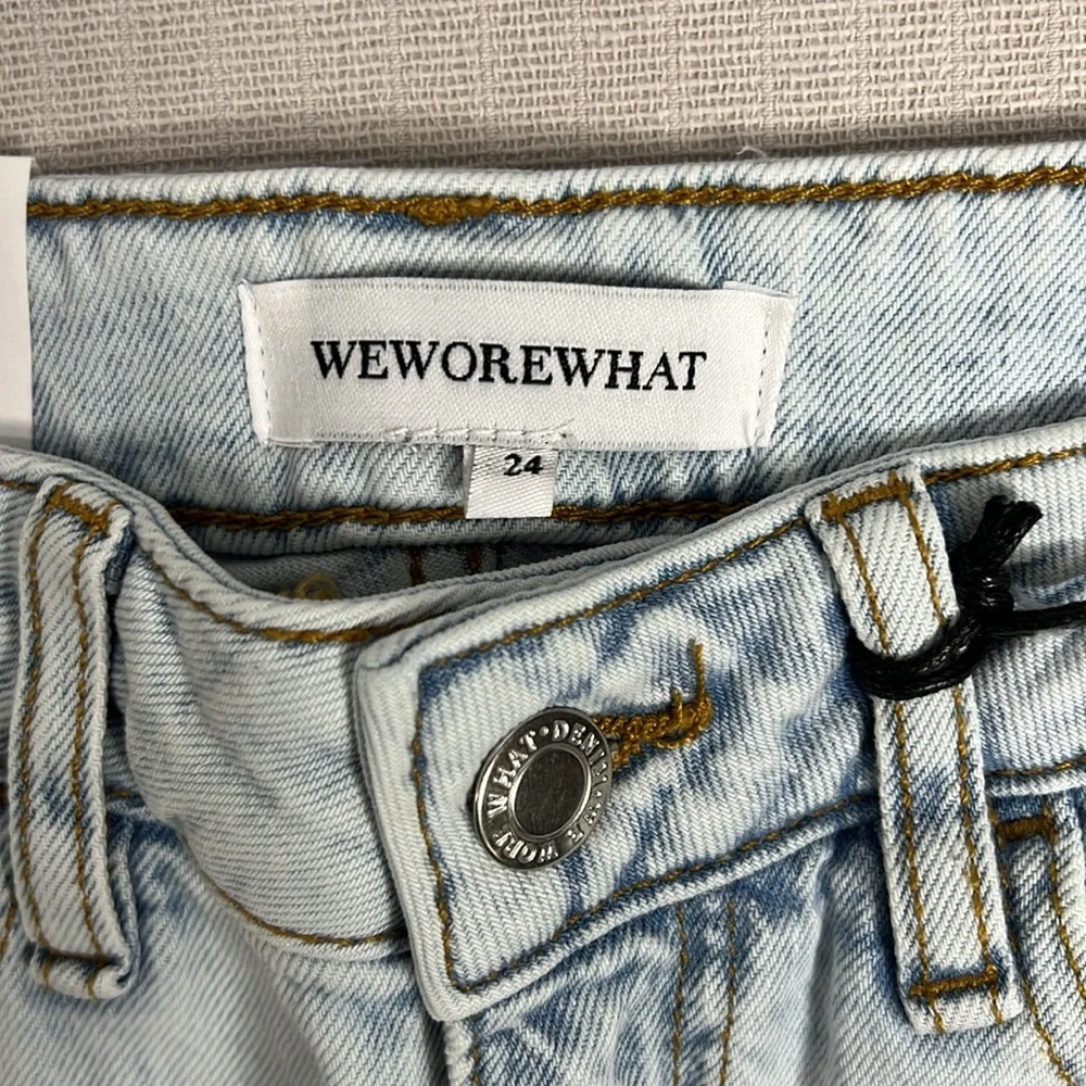 We Wore What High Rise Acid Wash Size 24 Jeans - Picture 10 of 12